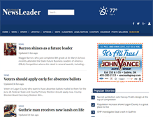 Tablet Screenshot of guthrienewsleader.net